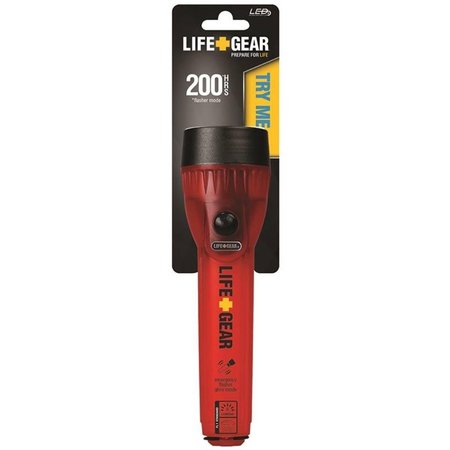 GOOD LIFE GEAR LIFE+GEAR LG124 Flashlight LED Lamp Alkaline Battery Red LI386633